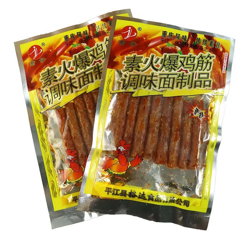 素火爆鸡筋18g辣条小包装辣棒怀旧儿时网红麻辣零食小吃 - 图0