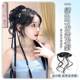 
Wig braid ponytail bun wig clip new Chinese style double ponytail long braid high-pigtail wig bud hair accessories