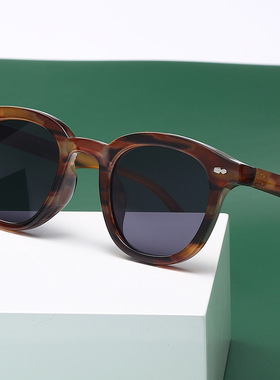 2023新款太阳镜眼镜框架女圆形复