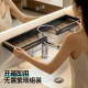 Vertical faucet storage rack with telescopic rod