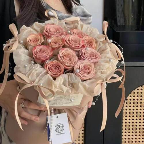 1cm纯色蛋糕礼物丝带礼品蝴蝶结绑带发饰鲜花包装缎带花束diy材料 - 图3