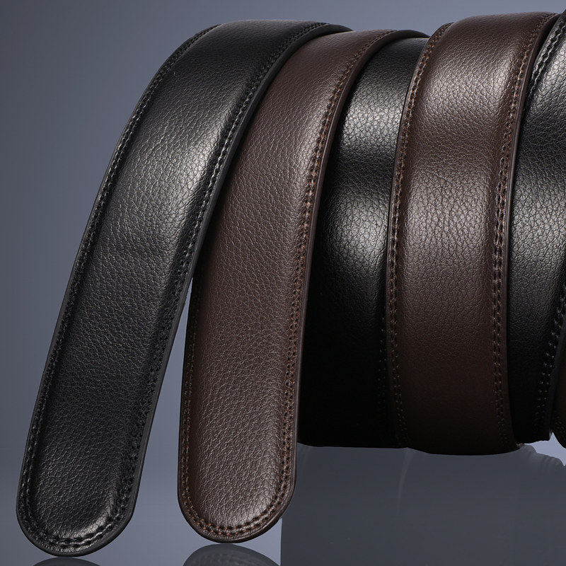 不带头腰带无头皮带带条自动扣男士无扣皮带带身商务3.5真皮腰带,淘宝优惠券,粉丝福利购,淘宝优惠卷