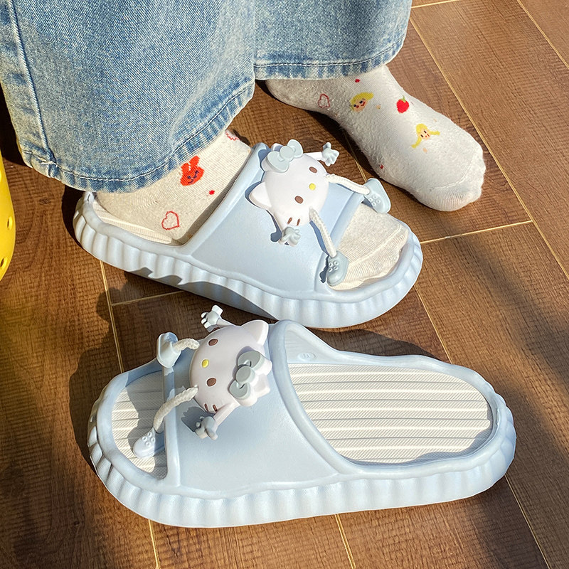 软萌少女心可爱小猫咪居家宿舍凉拖鞋女夏季防滑eva可拆卸一字拖,淘宝优惠券,粉丝福利购,淘宝优惠卷