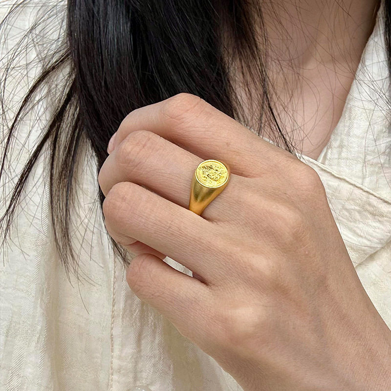 Huang Caishen seal ring for men and women