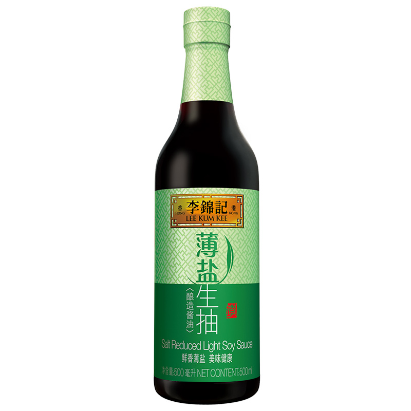 李锦记薄盐生抽500ml薄盐大瓶1.75l酿造酱油炒菜蘸点家用精选鲜香 - 图3