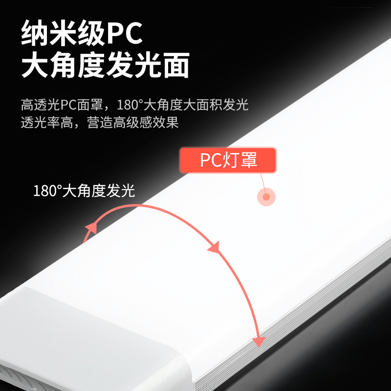 led三防灯节能日光灯超亮全套长条灯管一体化1.2米家用净化灯高亮 - 图0