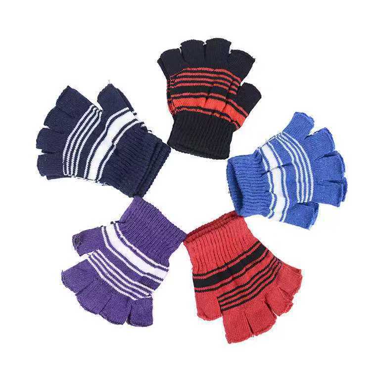 【1双】半指冬季保暖手套 - 图2