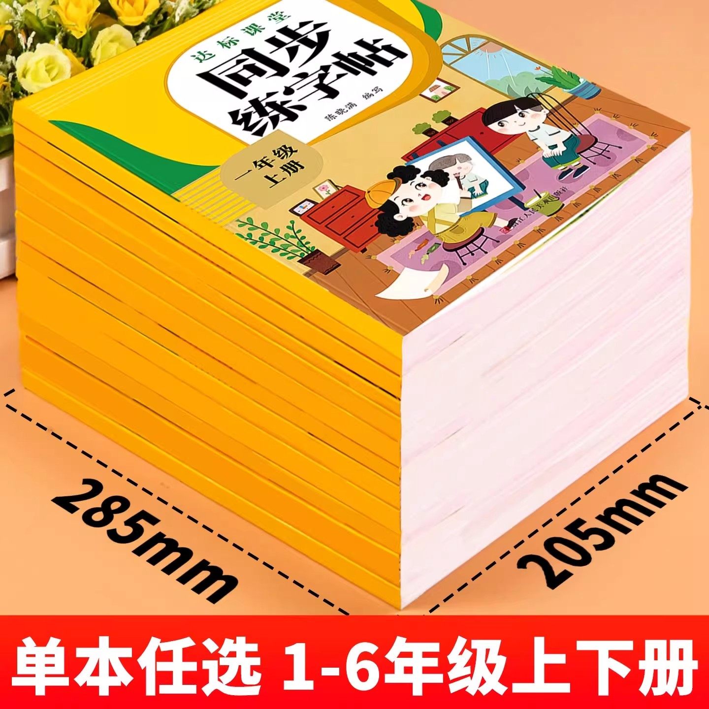 一年级语文同步练字帖二三四五六年级上册下册字帖练字写字课课练生字描红本人教版小学生硬笔楷书钢笔书法临摹描写练字本每日一练,淘宝优惠券,粉丝福利购,淘宝优惠卷
