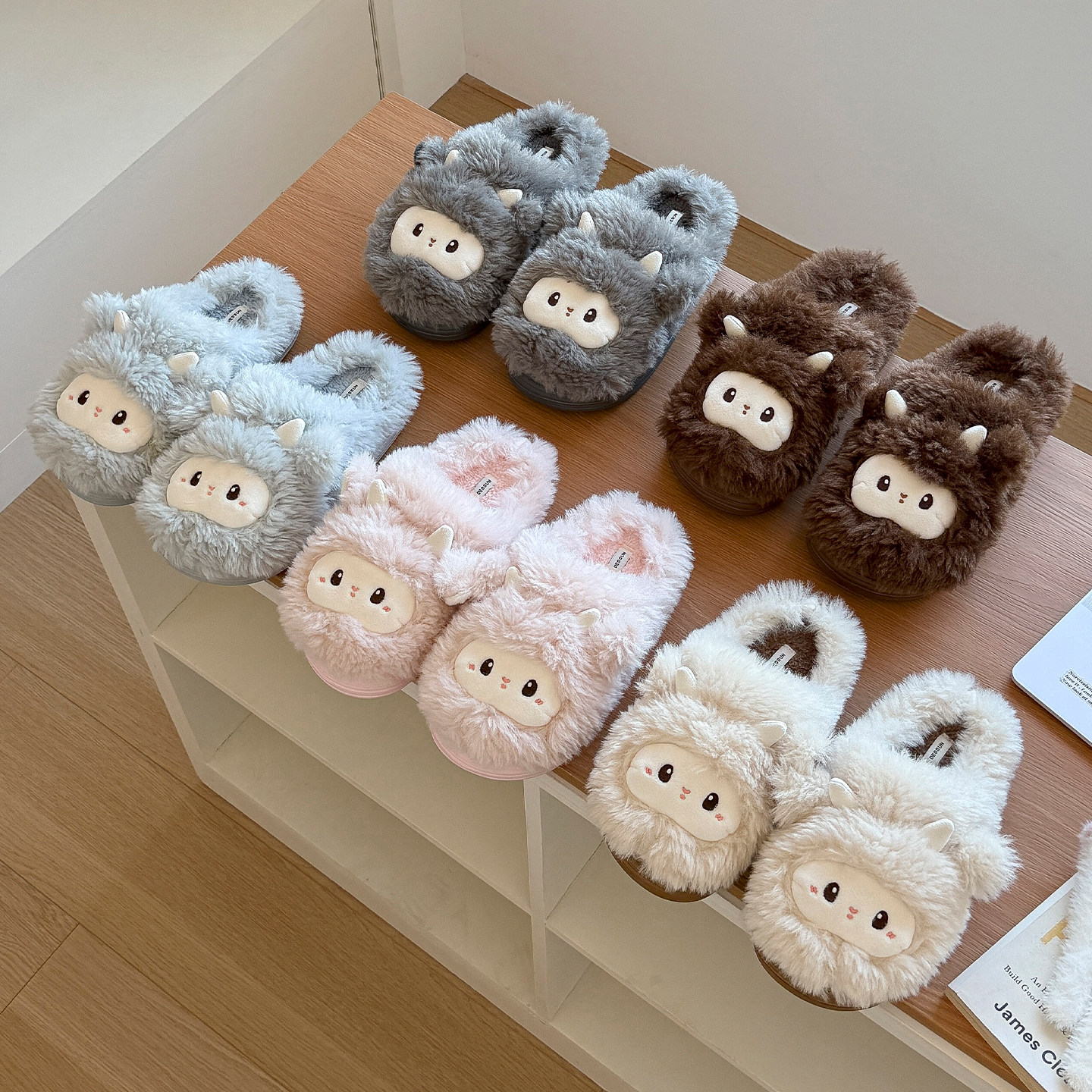 买1送1棉拖鞋女士冬季2025新款室内家居厚底毛毛绒情侣一对棉拖男,淘宝优惠券,粉丝福利购,淘宝优惠卷