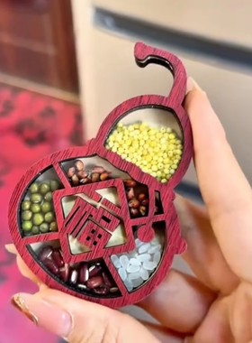 冰箱贴磁贴新五谷丰登乔迁装饰搬家创意木质工艺品旅游纪念福立体