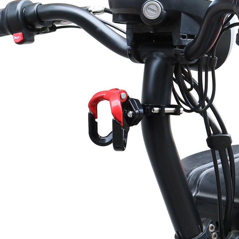 Electric vehicle hook front-mounted punch-free battery