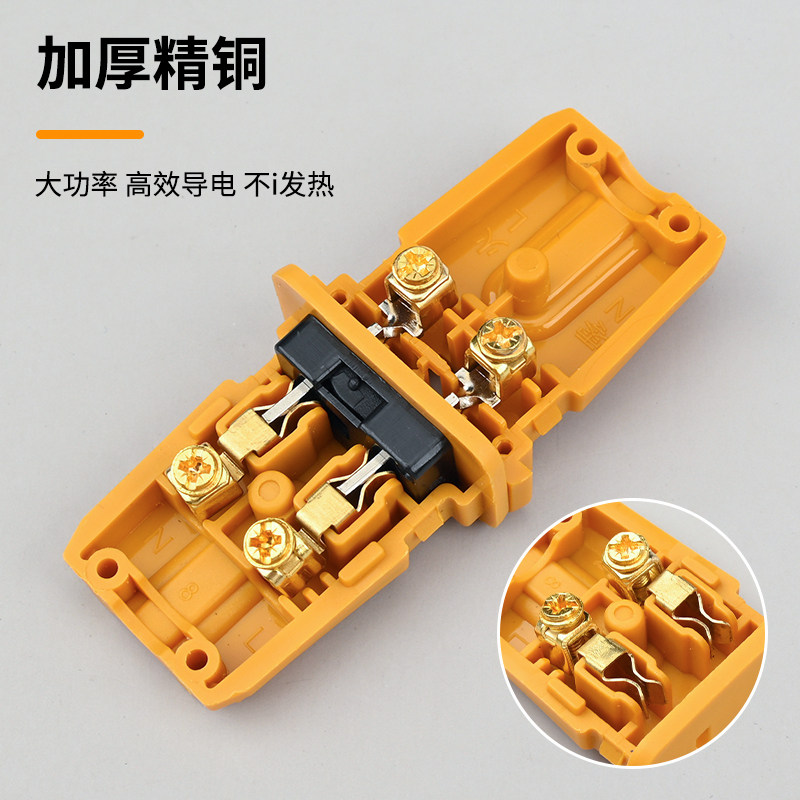 Monitoring universal two-pole male and female terminals