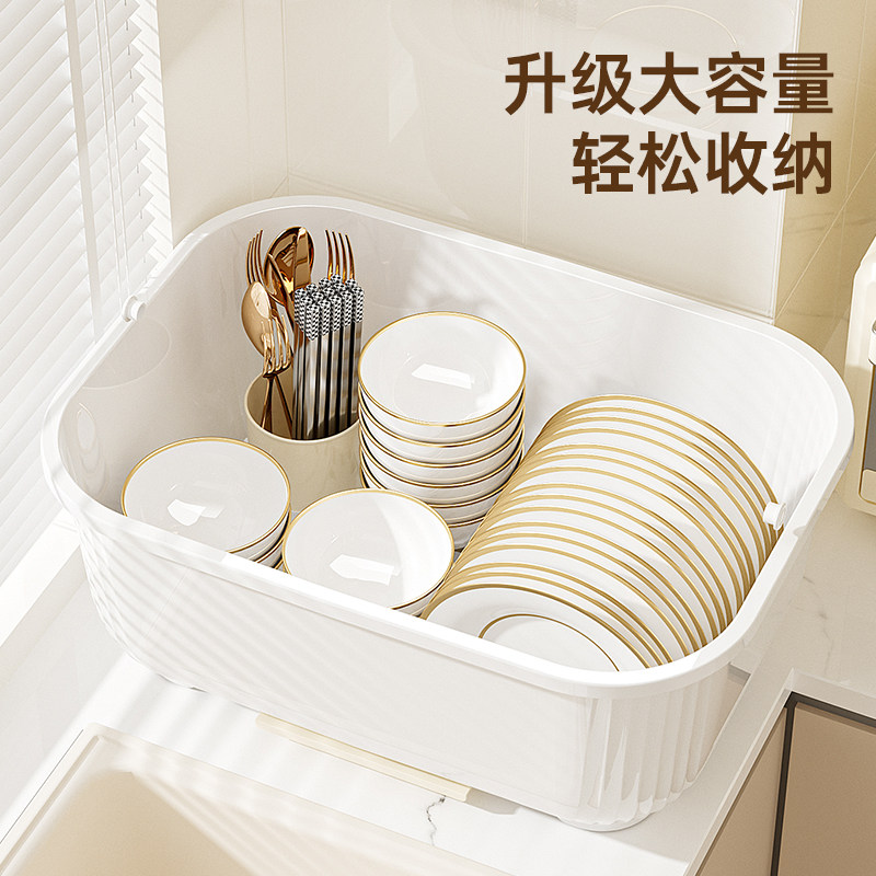 轻奢杯架防尘水杯双层收纳柜沥水置物架餐桌茶具茶杯桌面收纳神器,淘宝优惠券,粉丝福利购,淘宝优惠卷