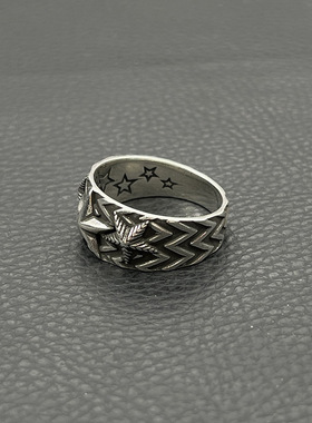 ODEK复古纳瓦霍三连星戒指大星星同款cody sanderson五角星指环