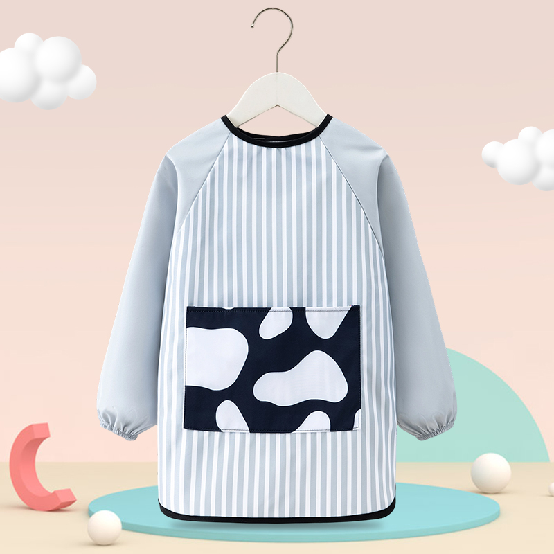 Children's Western Style Waterproof and Anti-Dirty Painting Clothes