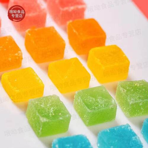 琥珀糖高颜值正版咀嚼声控钻石水晶糖可乐糖网红吃播同款罐装 - 图1