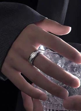 防静电戒指男女手环指环个性潮流情侣ins小众设计轻奢高级感配饰
