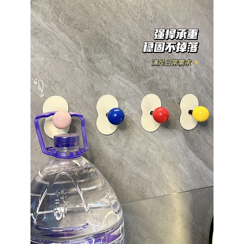 多巴胺挂钩强力粘胶贴墙壁免打孔发饰收纳架厨房浴室免钉挂勾粘钩,淘宝优惠券,粉丝福利购,淘宝优惠卷