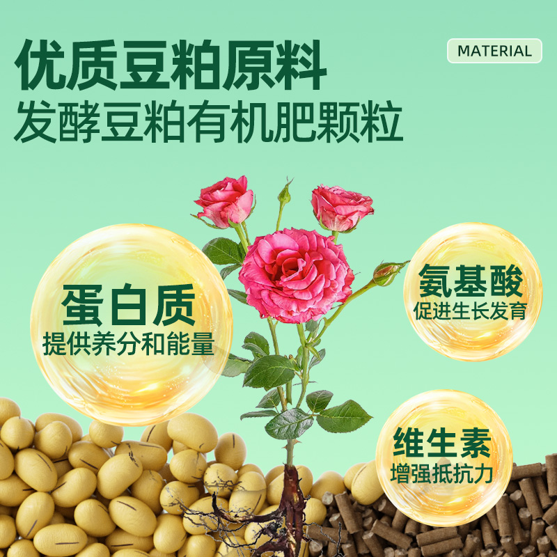 豆粕有机肥发酵农家肥植物盆栽花肥天然追肥基底机肥腐熟生物饼肥 - 图0