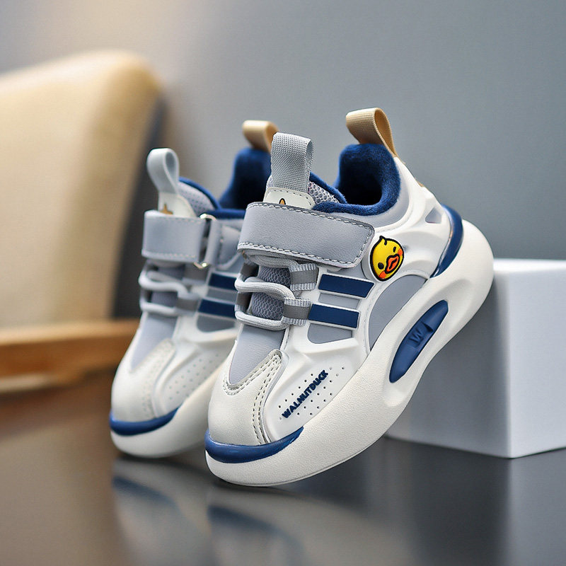 小黄鸭男童鞋加绒保暖二棉鞋2025冬季新款轻便软底女童运动鞋抗寒,淘宝优惠券,粉丝福利购,淘宝优惠卷