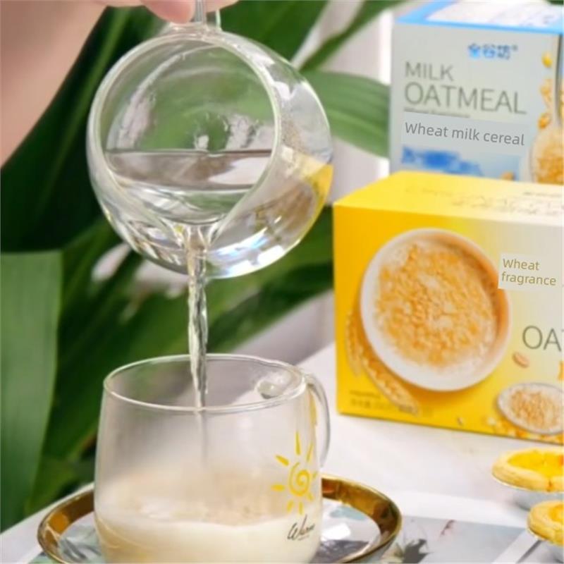 全谷坊麦香牛奶麦片300克原味早餐即食冲饮代餐饱腹食品代餐食品 - 图2