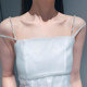 Lobster clasp pearl shoulder strap suspender dress strap detachable one-line collar sexy tube top shoulder strap high looks exposure summer