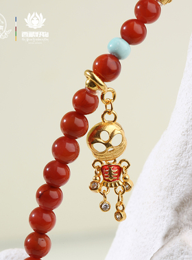 布达拉宫南红多圈手串