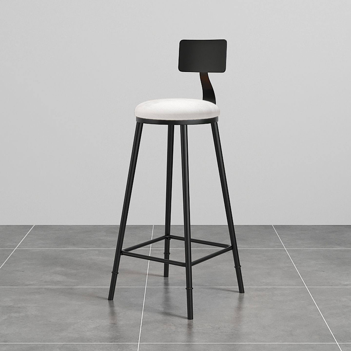 吧台椅轻奢家用高脚凳子前台收银靠背椅现代简约酒吧椅子北欧铁艺,淘宝优惠券,粉丝福利购,淘宝优惠卷