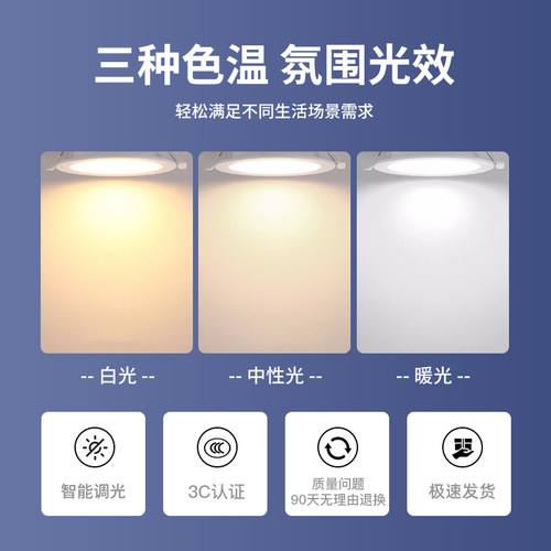 led筒灯嵌入式超薄4寸5w6寸12w孔灯客厅18w天花灯15w开孔家用超亮 - 图2