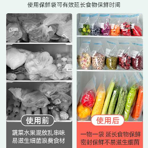 15个28*32cm大号双筋密封袋保鲜袋 - 图1