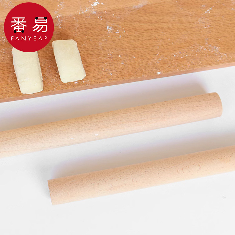 擀面杖AC1sn0-实木大小压面棍家用厨房饺子皮棍擀面棒加长烘焙 - 图2