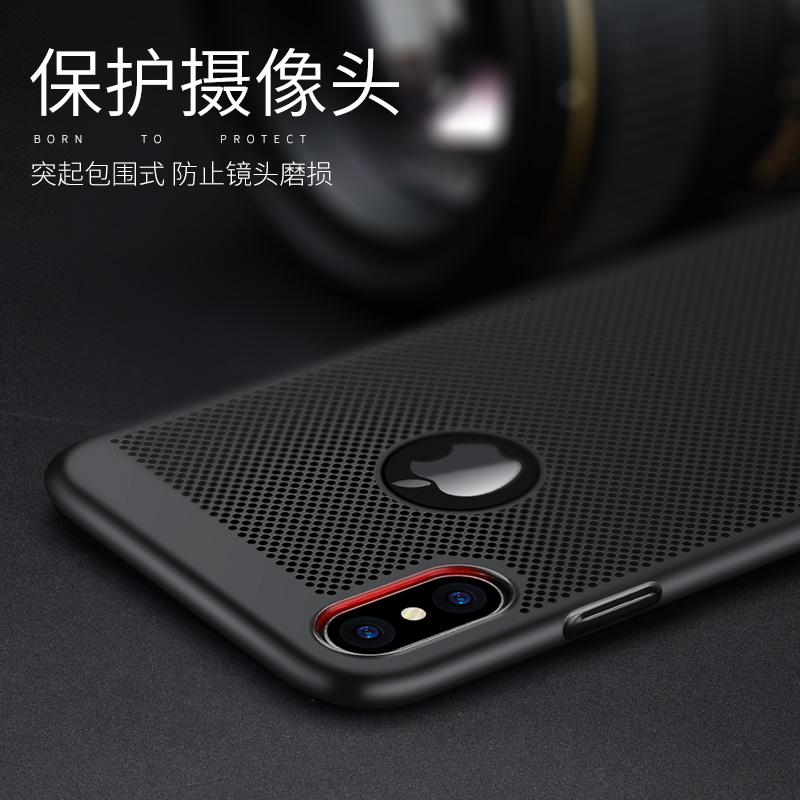 苹果x手机壳iphonexr镜头xs外壳xsmax硬壳新款xmax防摔保护套潮2024适用xr男全包女款x散热透气超薄轻薄四角 - 图2