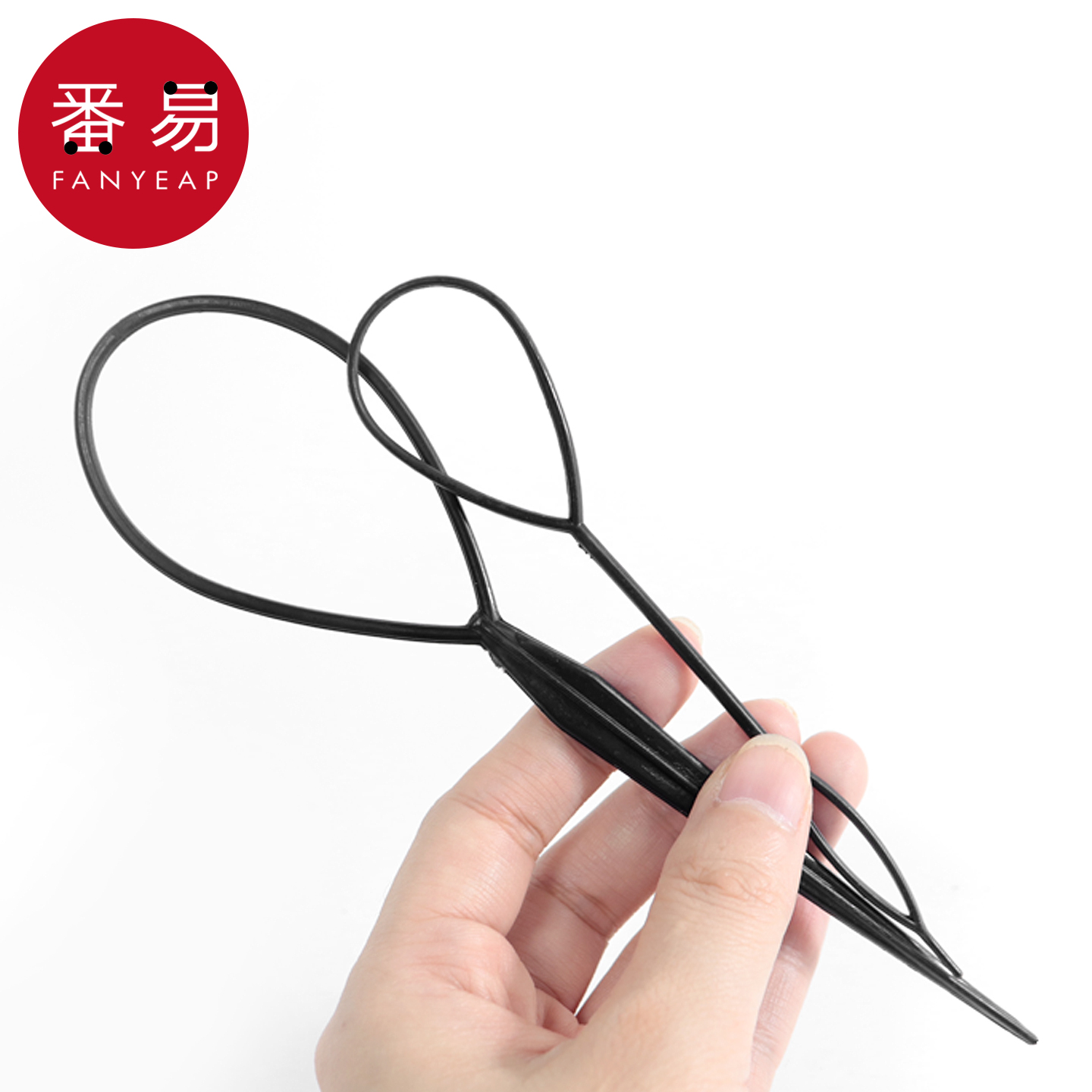 拉发针AA1sn0-盘发器穿发棒儿童编发工具懒人丸子头绑发工具 - 图2