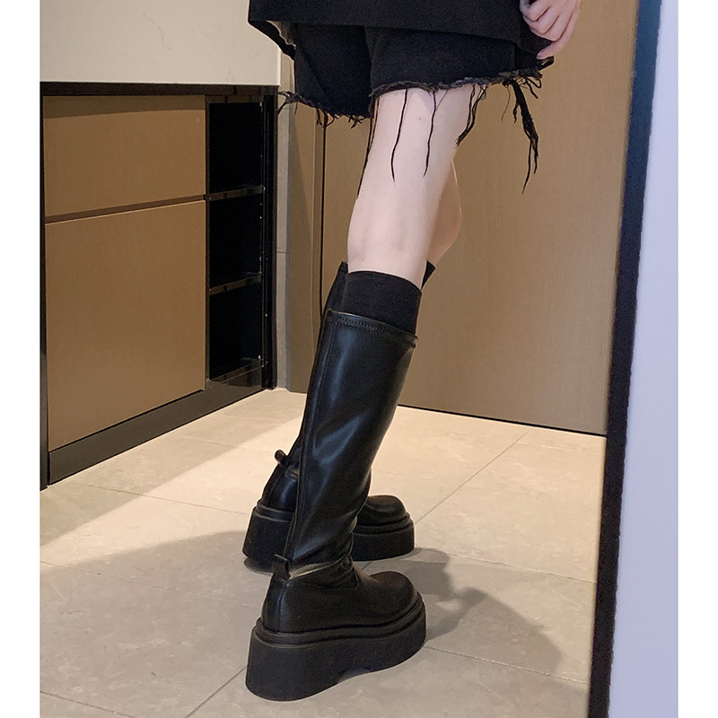 他她女孩长筒靴女2025秋季新款小个子高跟流行瘦瘦靴厚底女鞋高筒,淘宝优惠券,粉丝福利购,淘宝优惠卷