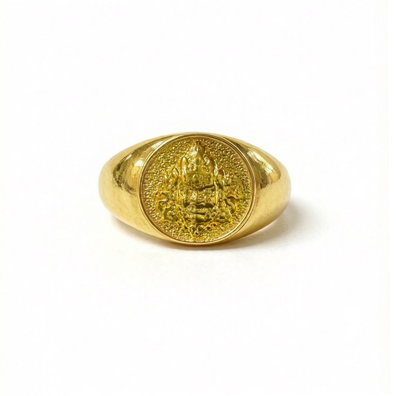 Huang Caishen seal ring for men and women