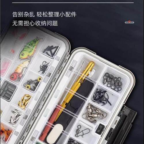 路亚饵盒收纳盒箱路亚饵收纳渔具小零件配件鱼钩饵专用工具多功能 - 图1