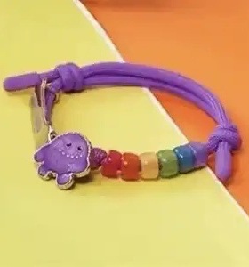 hug you彩虹手链时尚精美可爱高颜值简约百搭多巴胺少女心配饰