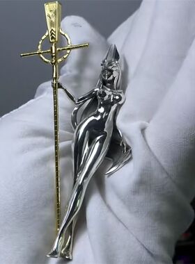 原创阿努比斯 Anubis 吊坠项链埃及神话原创手作摇滚艺术哥特配饰