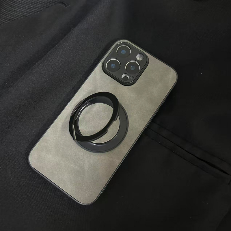 适用于oppoA6Pro手机壳a2m旋转支架A5羊巴皮a3活力版商务A1X公交a58男款a97小众oppo简约a55s全包a36时尚 - 图0