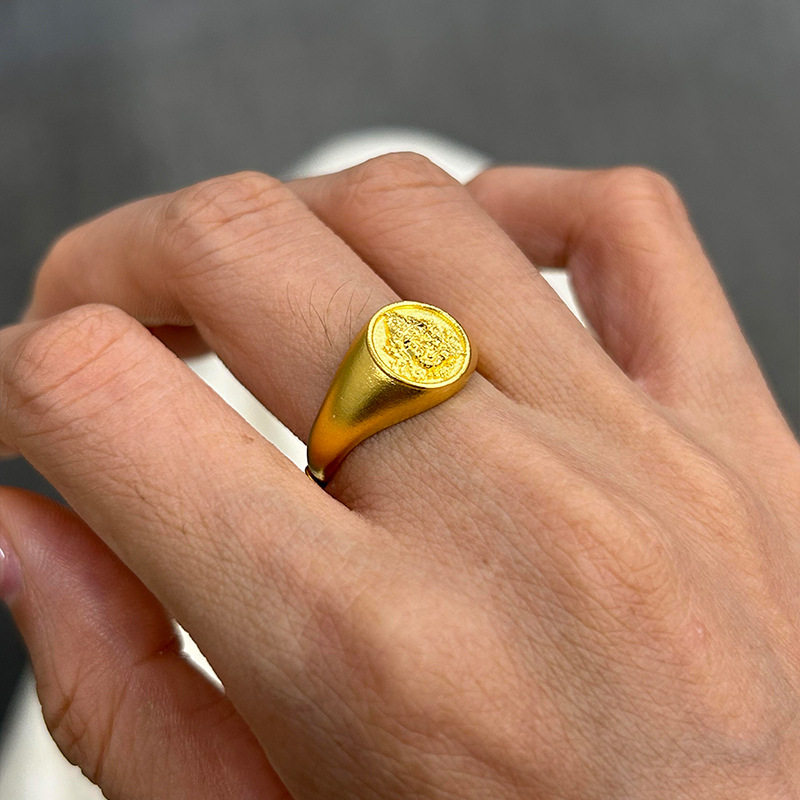 Huang Caishen seal ring for men and women