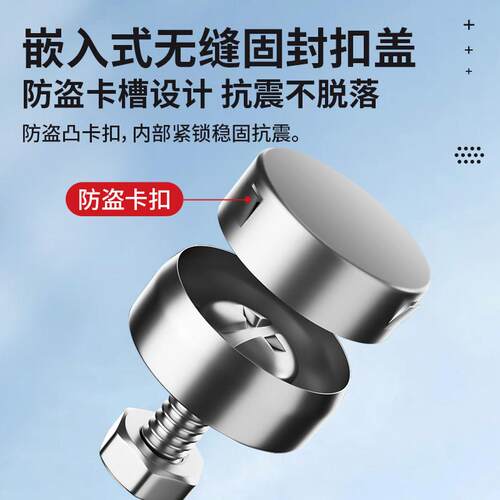汽车不锈钢固定无缝固封螺丝铁内嵌螺丝通用固定器 - 图2