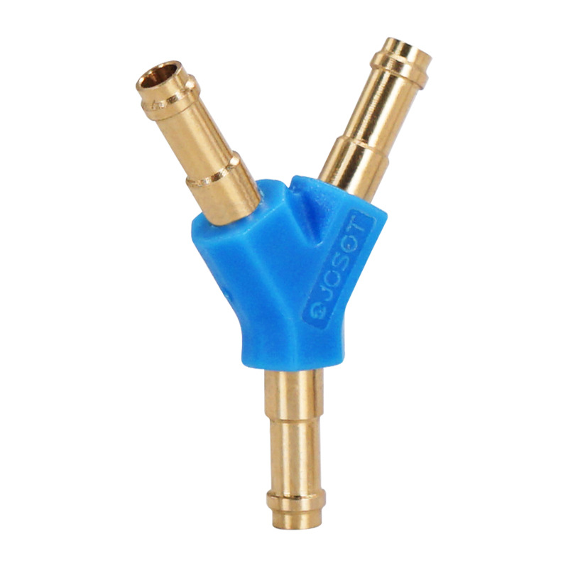 费斯托型带倒钩接头L-T-Y/PK-2/3/4/6三通宝塔气管黄铜内径 - 图3