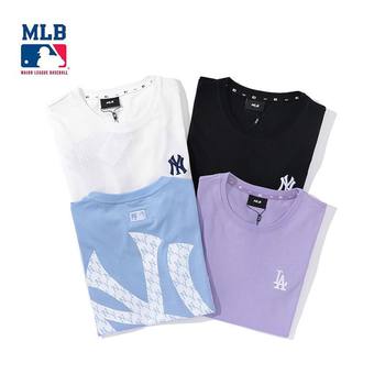 ຍີ່ຫໍ້ MLB/Trendy Yankees NY ແບບດຽວກັນສໍາລັບຜູ້ຊາຍແລະແມ່ຍິງ 2024 ກິລາຄູ່ຜົວເມຍໃນລະດູຮ້ອນແລະພັກຜ່ອນ, ເສື້ອທີເຊີດແຂນສັ້ນອອກໃຫມ່.