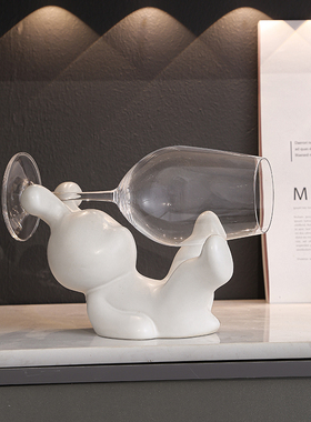 简约现代红酒杯架摆件轻奢办公室客厅玄关电视柜酒店酒柜软装饰品