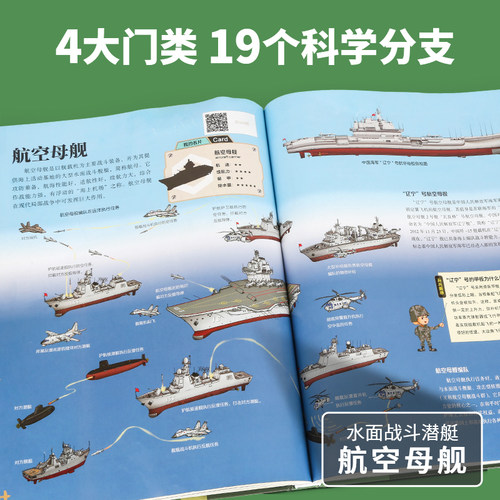 中国儿童军事百科全书立体书少儿兵器武器科普绘本6-15岁世界枪械战争类动植物阅读dk博物大百科图画书籍小学生课外书科学航天动物 - 图2