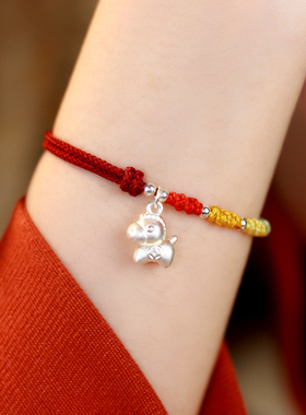 巨好看的红绳轻奢高级感手链女生