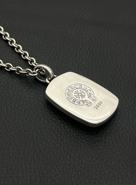 ODEK高级复古藤蔓十字花守护者吊牌项链男女吊坠vintage重工