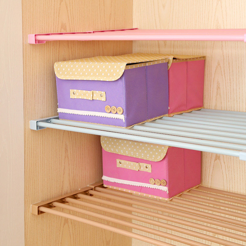 衣柜收纳分层隔板免钉伸缩分层收纳层架浴室厨房置物架宿舍寝室收,淘宝优惠券,粉丝福利购,淘宝优惠卷