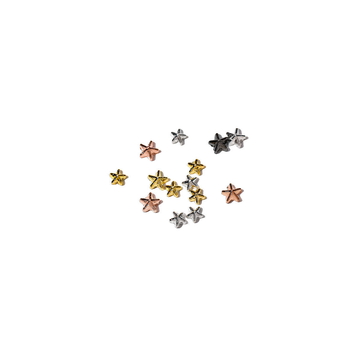 迷你五角星美甲饰品金色迷你精致百搭合金平底钻指甲装饰品钻,淘宝优惠券,粉丝福利购,淘宝优惠卷