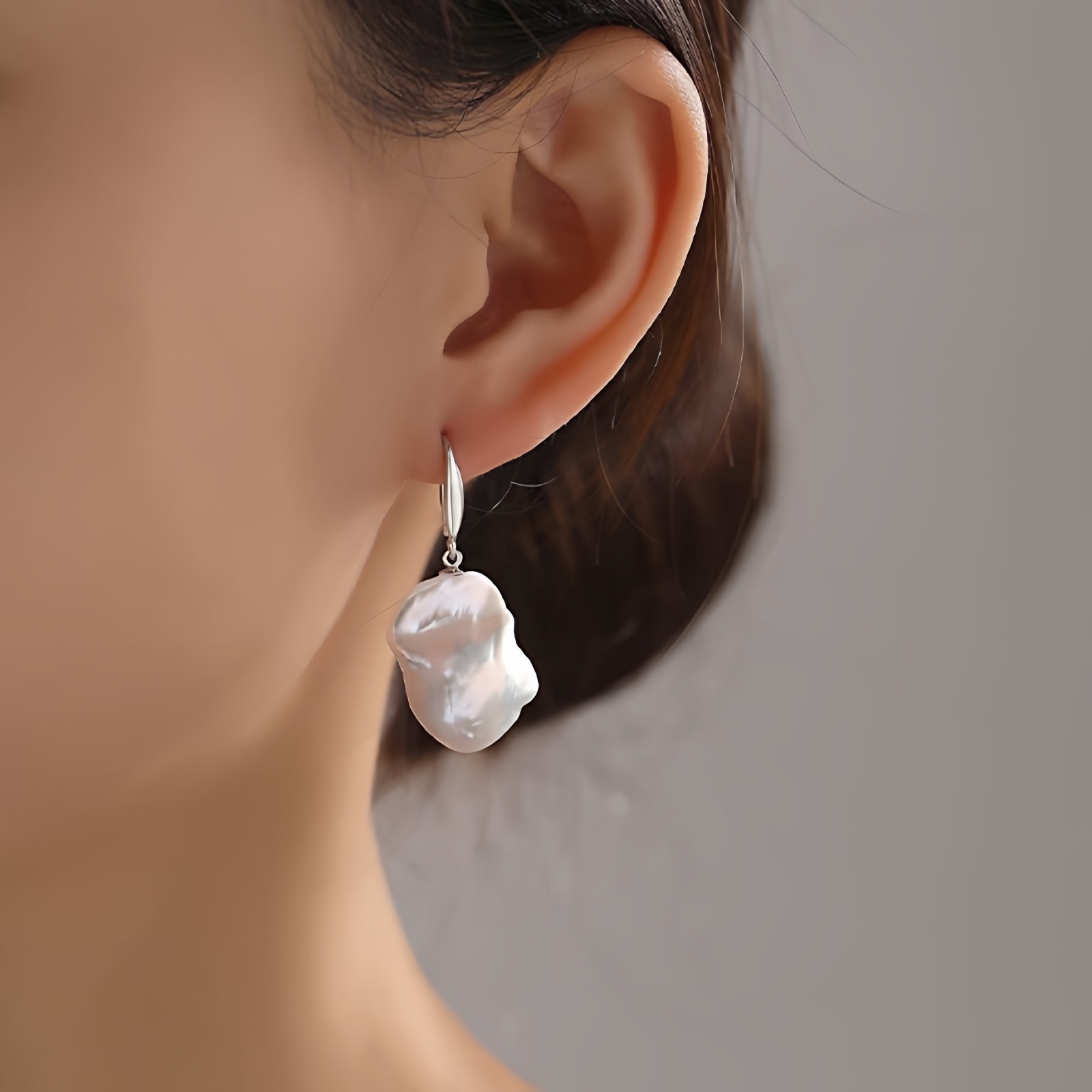 诸暨淡水巴洛克珍珠耳钩女异形不规则气质耳坠时尚高级感节日礼物,淘宝优惠券,粉丝福利购,淘宝优惠卷